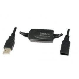 UA0147 CABO EXTENSAO ACTIVO USB 2.0 TIPO A M PARA TIPO A F PRETO 25M