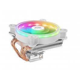 Cooler MARS GAMING MCPU220 CPU COOLER, ARGB 12CM PWM FAN, 4X HEATPIPE, 140W, WHITE