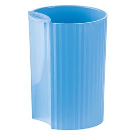 HAN Suporte para Canetas Loop, 4 Compartimentos, 10 x 11 x 11 cm, Azul-Claro