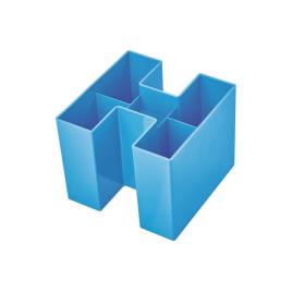 Copo Porta-Lápis Bravo, Prolipropileno, 109 x 90 x 109 mm, Azul Claro