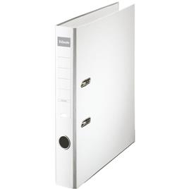 ESSELTE Pasta de Arquivo Lombada Estreita, A4, Largura da Lombada 50 mm, Capacidade 350 Folhas, Polipropileno, Branco