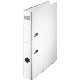 ESSELTE Pasta de Arquivo Lombada Estreita, A4, Largura da Lombada 50 mm, Capacidade 350 Folhas, Polipropileno, Branco