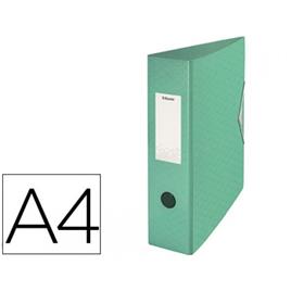 Pasta Arquivo Lombada 82mm A4 Colour Ice Esselte Polifoam Verde