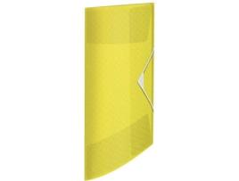 Capa com Elástico ESSELTE Ice A4 3 Abas Amarelo