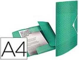 Capa Esselte Gomas Tres Solapas Colour Ice Polipropileno Din A4 Cor Verde