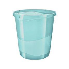 Cesto Papéis Colour’Ice, 14 L, Plástico, Azul