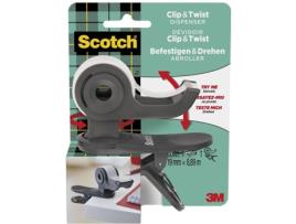 Dispensador de Fita Cola SCOTCH 615714 (Cinzento)