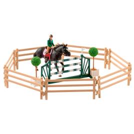 Schleich Horse Club Escola De Equitação Com Cavaleiros E Cavalos 42389 One Size Multicolor