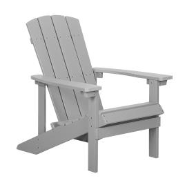 Cadeira de jardim cinzenta clara ADIRONDACK
