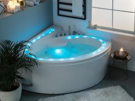 Banheira de hidromassagem com LED em branco PELICAN