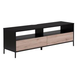 Móvel de TV castanho e preto SYDNEY