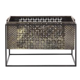 Candelabro em metal dourado 41 x 26 cm AMAMI