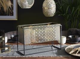 Candelabro em metal dourado 41 x 26 cm AMAMI