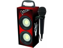 Coluna Karaoke LEXIBOOK The Voice (4 W - Bluetooth)