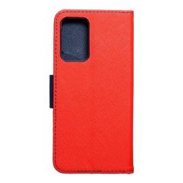 Capa Samsung Galaxy A52 E A52 5G OEM Pele Sintética Azul Marinho - Vermelho