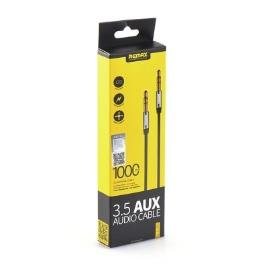 Cabo Aux Jack Remax 3,5 Mm L100 1 M Preto