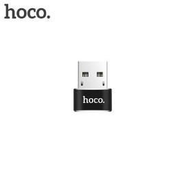 Adaptador Hoco Otg Usb Para Tipo C Ua6 Preto