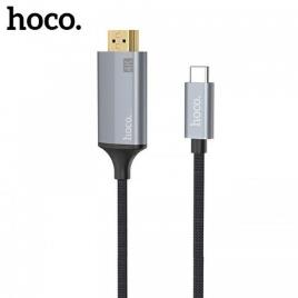 Adaptador Hoco Hdmi Para Typ C 1,8M Ua13 Cinza