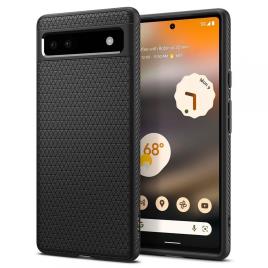 Capa Spigen Liquid Air Do Google Pixel 6A Preto Fosco