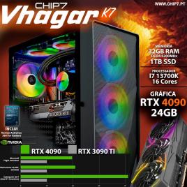 COMPUTADOR GAMING - I7 13700K / RTX 4090 24GB / 32GB RAM / 1TB SSD - CHIP7 VHAGAR K7