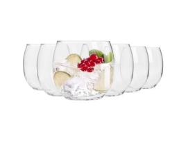 Copos KROSGLASS Harmony (Vidro - Transparente - 9,5 x 9)