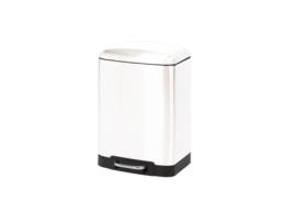 Caixote do lixo com pedal duplo 12L+ 12L Branco Duett