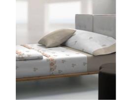 Conjunto Lençóis TOLRA Estilo-2615 (Bege - Algodão e Poliéster - 90 cm)