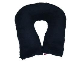 Almofada Sanitizada UBIOTEX Anti-Decúbito com Forma de Ferradura, Azul Marinho 44x44x11 cm