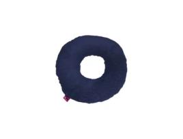 Almofada Sanitizada Anti-Decúbito com Furo e Forma Redonda, Azul Marinho 44X11 cm UBIOTEX