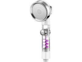 Chuveiro Spa de 3 Funções de Alta Pressão Chuveiro Com Botão Liga/desliga YAN520-4 (Cinzento Branco)