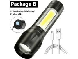 Lanterna Led Bateria Embutida Xp-G Q5 ALIN411-1 (Preto)