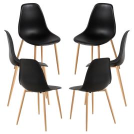 Presentes Miguel - Pack 6 Cadeiras Mykle - Preto