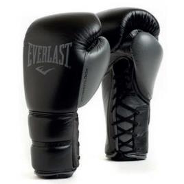 Everlast Powerlock 2 Pro Lace Training Gloves Preto 16 Oz