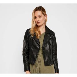 Pieces Susse Jacket Leather Jacket Preto XL Mulher