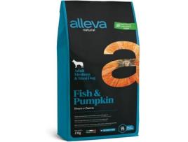 Comida para Cães ALLEVA  Natural Fish & Pumpkin (2 kg - Seca - Adulto - Sabor: Peixe, Abobora)