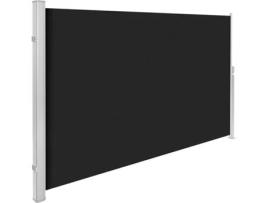 Toldo Lateral de Alumínio TECTAKE (Preto -Poliéster-300 x 200 x 10 cm)