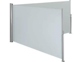 Toldo Lateral Duplo de Alumínio TECTAKE (Cinzento -Poliéster-600 x 200 x 10 cm)