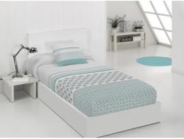 Edredão JVR Haiti (Poliéster - Azul - 135 cm)
