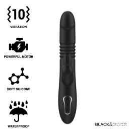 BLACK&SILVER KENJI STIMULATING VIBE COMPATIBLE CON WATCHME WIRELESS TECHNOLOGY