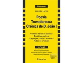 Livro Poesia Trovadoresca - Crónica de D. João I - 10º Ano de Fernão Lopes (Português)