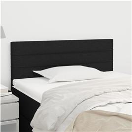 vidaXL Cabeceira de cama tecido 90x5x78/88 cm preto