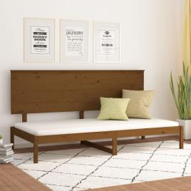 vidaXL Sofá-cama 80x200 cm madeira de pinho maciça castanho mel