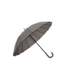 Guarda Chuva 16 Varas Cinza E Preto 122CM