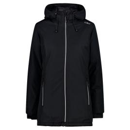 Cmp Long Fix Hood 32z1396 Jacket Preto XS Mulher