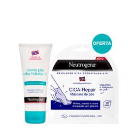 Neutrogena Fórmula Norueguesa Creme Pés Ultra-Hidratante 100ml + OFERTA Máscara Pés CICA-Repair