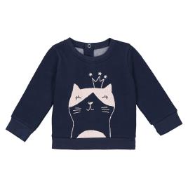 La Redoute Collections Sweat, estampado de gato, 1 mês - 3 anos