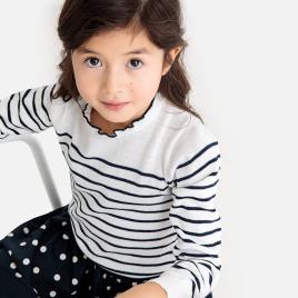 La Redoute Collections Camisola estilo marinheiro, gola fantasia, 3-12 anos