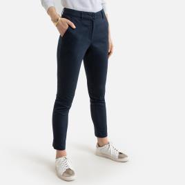 Anne Weyburn Calças direitas chino, sarjado stretch