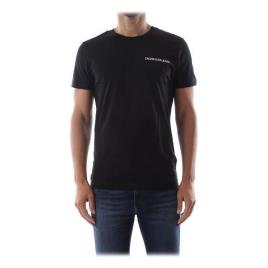 Camisola de Manga Curta Homem Calvin Klein E LIIN SLIM T Preto