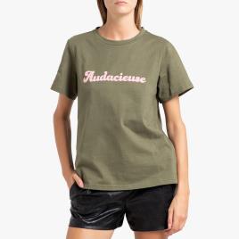 Frnch T-shirt com mensagem à frente, COLLY